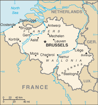 Carte De La Belgique Humanium