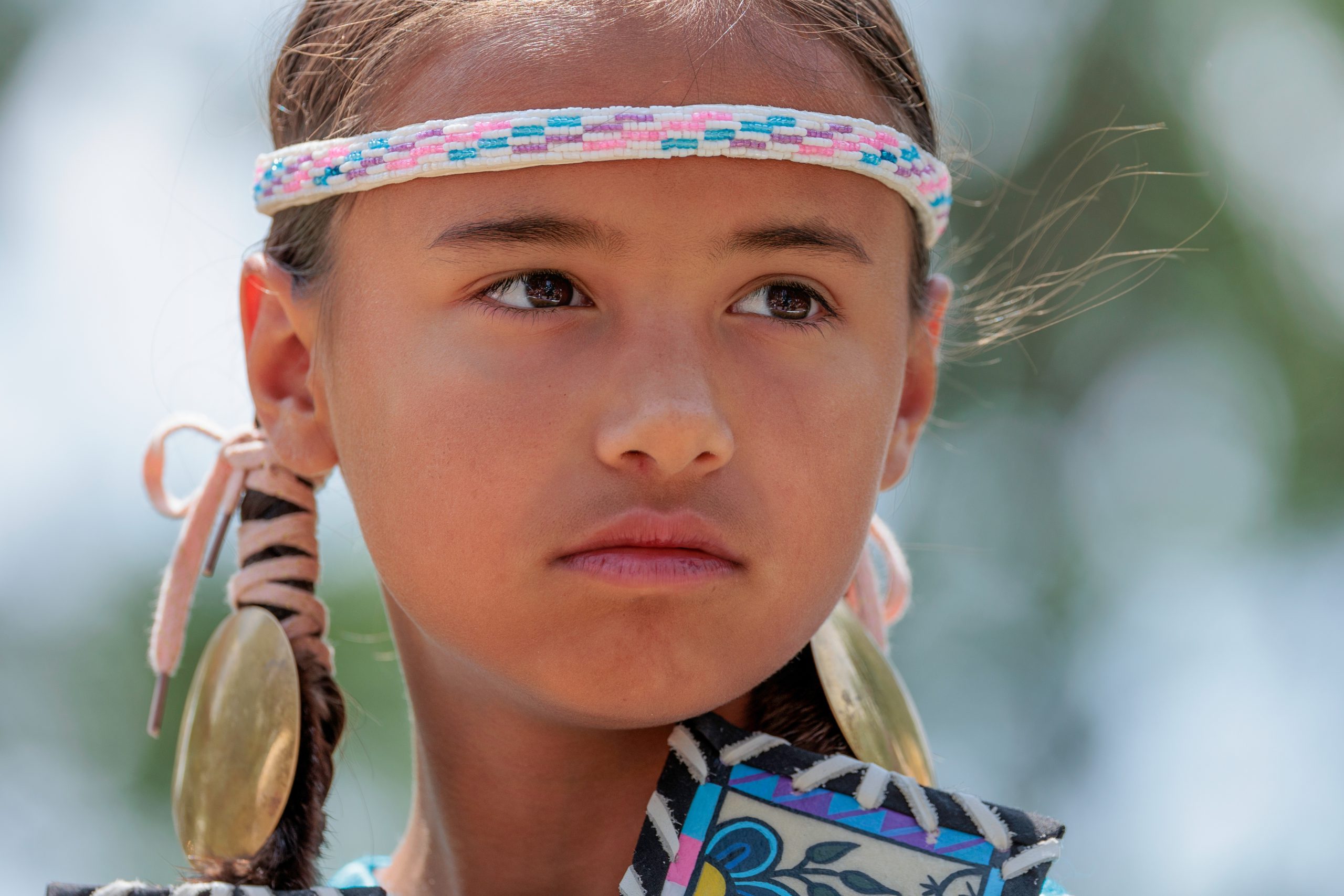 Kahnawake,,Canada, ,July,10,2022:,An,Indigenous,Young,Girl - Humanium