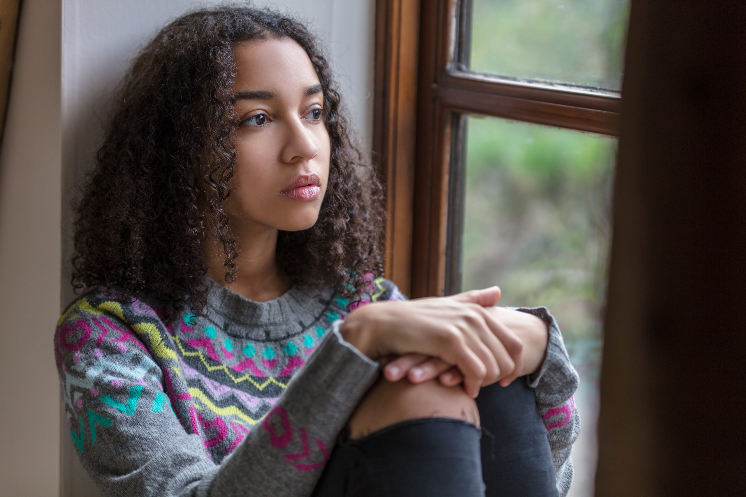 Beautiful,Mixed,Race,Biracial,African,American,Girl,Teenager,Female,Young -  Humanium
