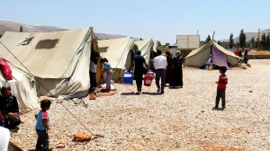 The Hussayniye camp for Syrian refugees just two miles from the Syrian border. by Trocaire